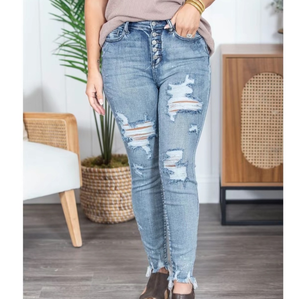 NWT Judy Blue Jeans Cute As A Button - Picture 8 of 8